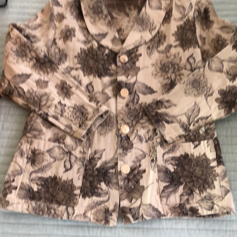 Floral Beige Blazer